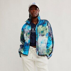 Pippa Printed Packable Puffer Jacket Blurry Flower Combo